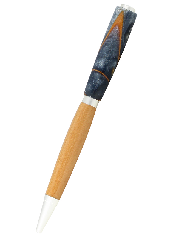 Stylo à bille ligne bois et résine n°3